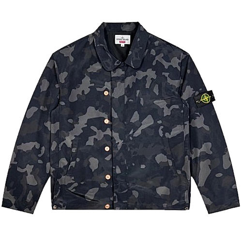 SUPREME x STONE ISLAND 리액티브 립스탑 자켓