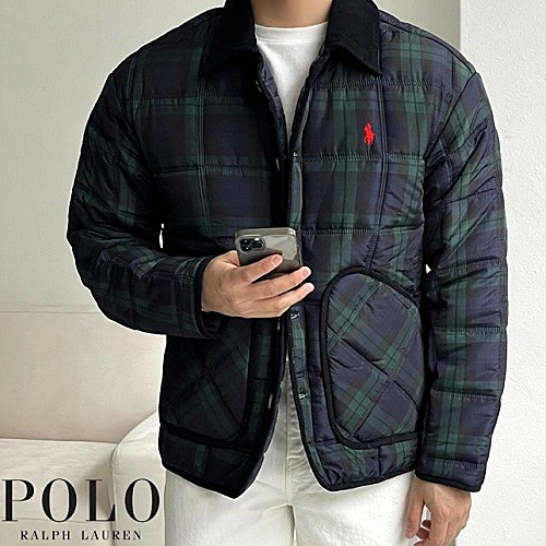 폴로 Polo Ralph Lauren 타탄 카라체크 패딩 - 남여공용