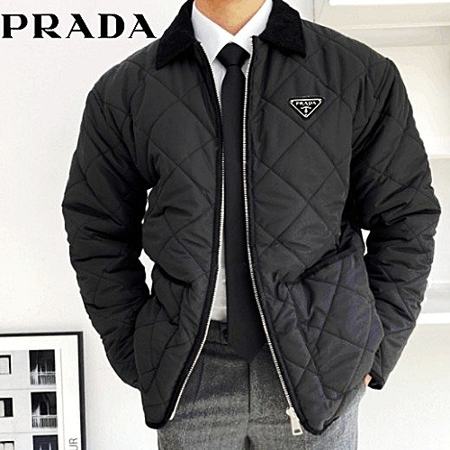 PRADA 퀄팅 카라 자켓