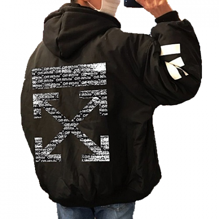 오프화*트 암 테이핑 패딩점퍼