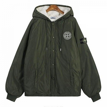 스톤아일*드 양털 후드점퍼