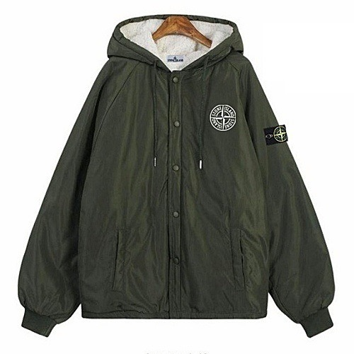 스톤아일*드 양털 후드점퍼