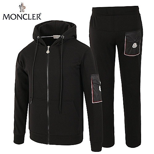 MONCLER 삼선 포켓 후드집업 트레이닝 SET