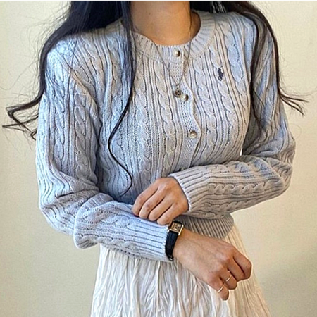 폴로 POLO 랄프로렌 꽈 숏가디건