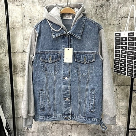 셀*느 CELINE 후드 레이어드 데님자켓