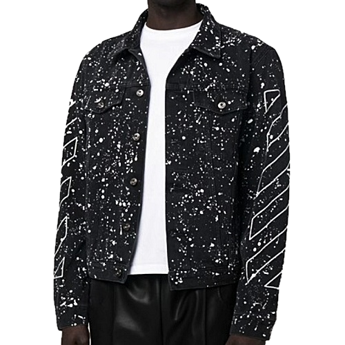 오프화*트 OFF-WHIT 아웃라인 도트 데님자켓