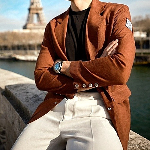 몽클*어 MONCLER 감마블루 린넨자켓 - 브라운