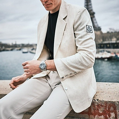 몽클*어 MONCLER 감마블루 린넨자켓 - 크림