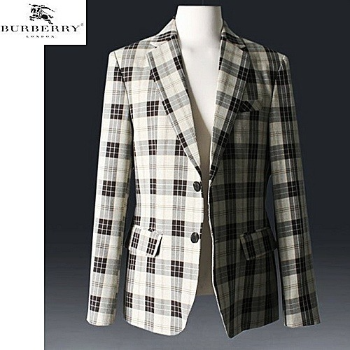 버*리 라이트 체크 블레이져