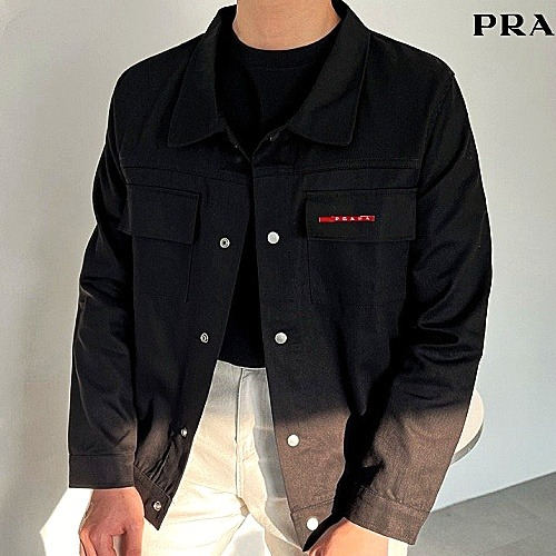 PRADA 레드라인 트윌 투포켓 자켓