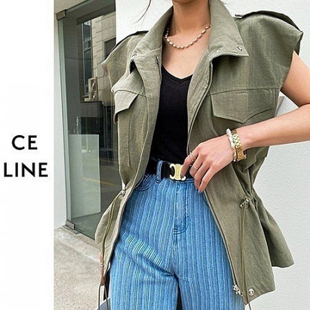 셀*느 린넨 스트링 베스트