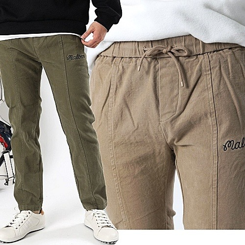 말* 절개라인 면 스판팬츠