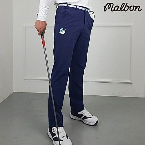 MALBON 말* 허리띠 배색팬츠