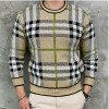 버*리 체크 니트