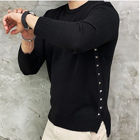 발렌*노 옆라인찡 니트