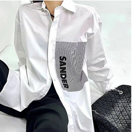 질샌더 JIL SANDER 콤브로고 셔츠