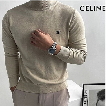 셀*느 캐시미어 반목 니트폴라