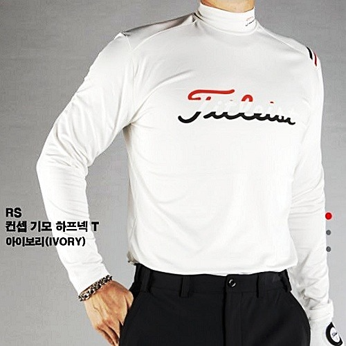 타이틀리*트 TITLEIST 컨셉 기모 하프넥 T
