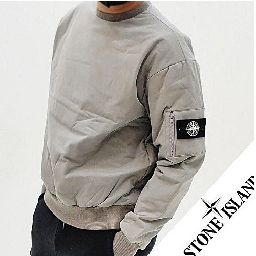 스톤아일*드 STONE ISLAND 기모플리스 와펜 맨투맨