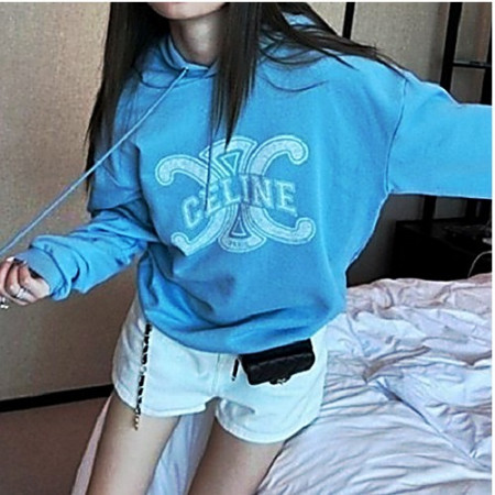 셀*느 빅로고 기모 후드티