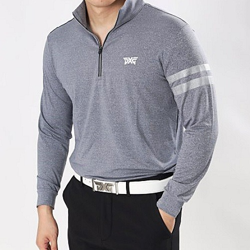 P*G 실버완장 반집업 긴팔