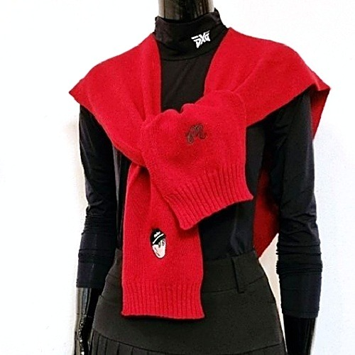 말* MALBON GOLF 캐시 니트 숄