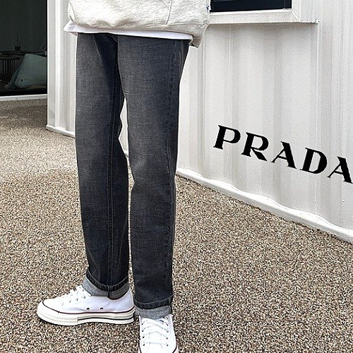 프*다 PRADA 데님 워싱 팬츠