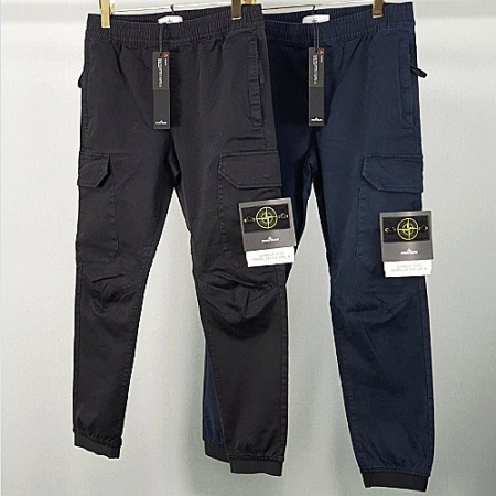 스톤 아일*드 와펜 가먼트다이 카고 조거 팬츠