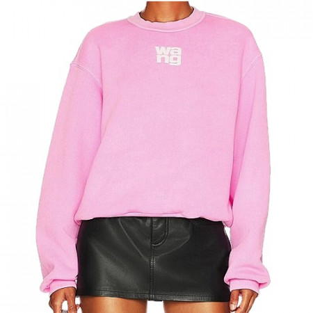 알렉산*왕 alexanderwang 퍼프 로고 피그먼트 맨투맨