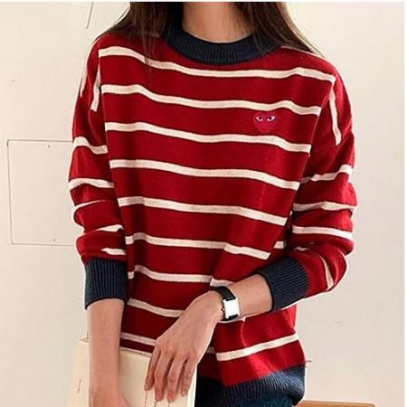 꼼데가*송 와이드 단가라 라운드