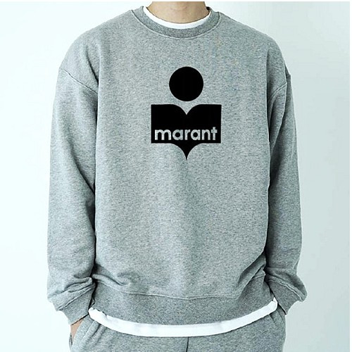 이자벨*랑 로고인 레터링 맨투맨