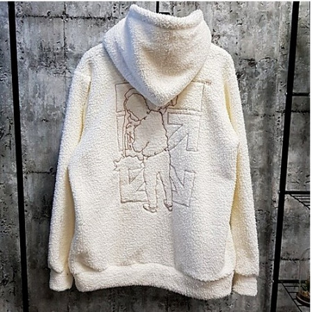 오프화*트 자수로고 덤블 후드