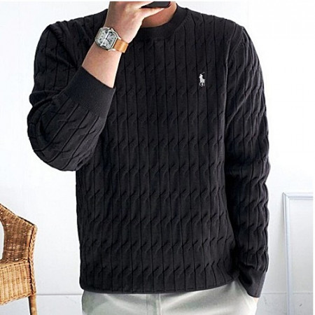 POLO 트위스트 라운드 니트