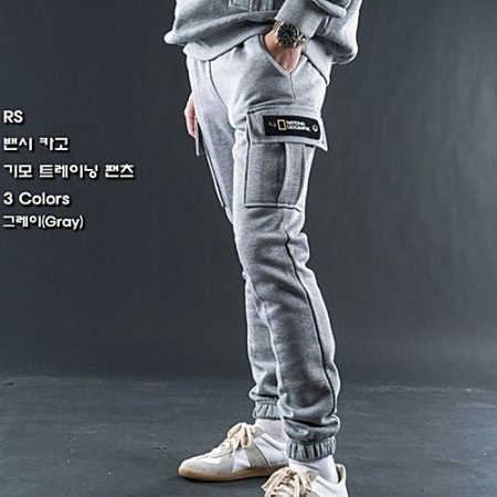 내셔널지오그*픽 밴시 카고 기모 트레이닝 팬츠