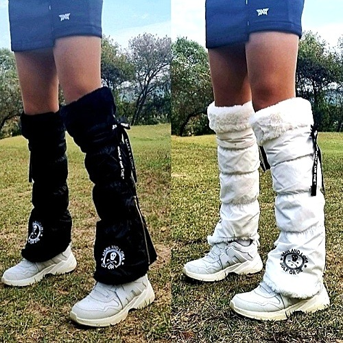 마크앤*나 여성 패딩 퍼 레그워머