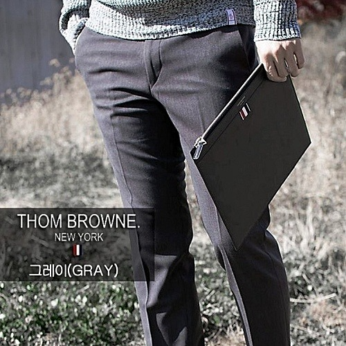 THOM BROWNE 기모 슬랙스