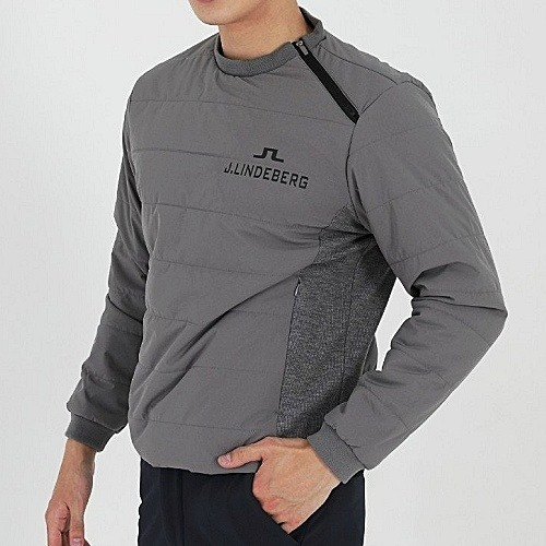 제이린드*그 패딩 라운드 셔츠