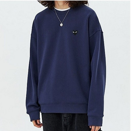 꼼데가*송 블랙와펜 맨투맨