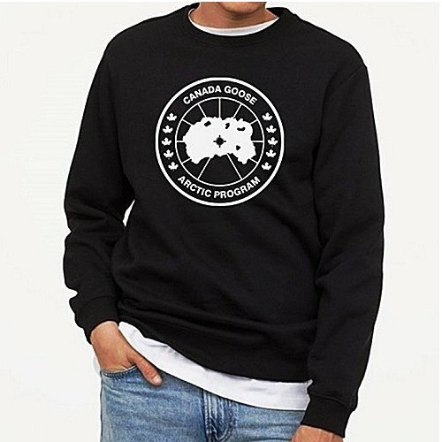 CANADA GOOSE 지도 맨투맨 티셔츠