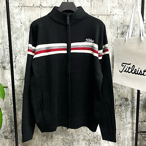 타이틀리*트 Titleist 하프밴딩 집업니트