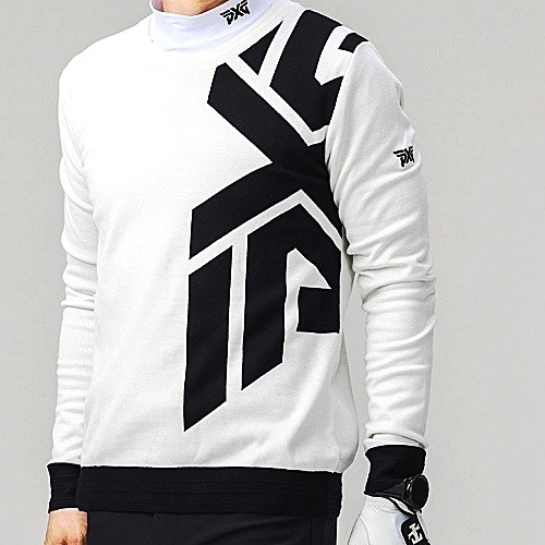 P*G 수입 어깨 빅로고 니트스웨터