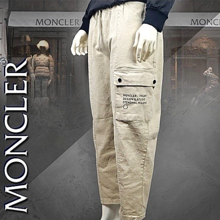 몽클*어 지니어스 포켓밴딩 스판팬츠