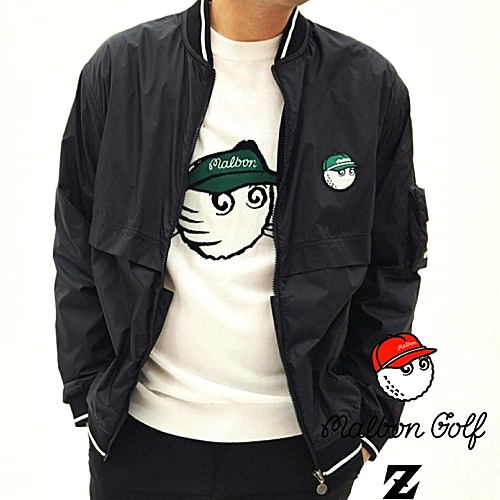 Malbon 말* Men Blow Stadium Jacket