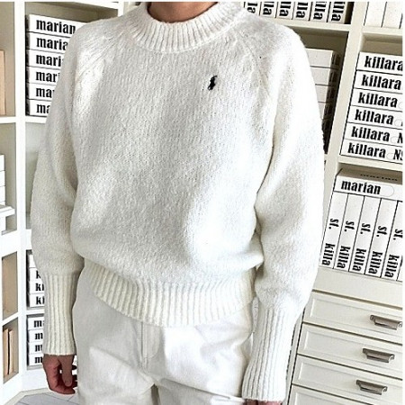 ​폴로 POLO 울 라운드 시보리니트