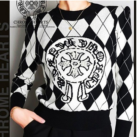 크롬*츠 큐빅 로고 니트