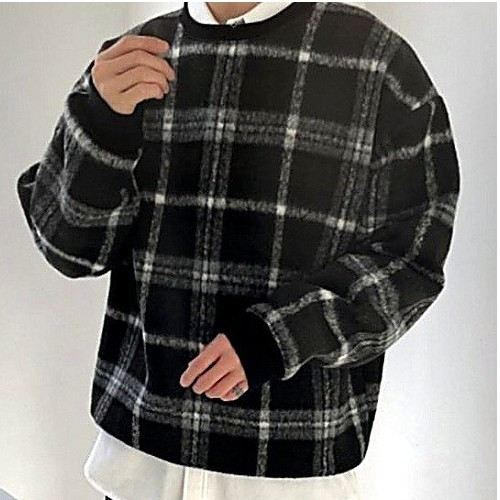 버*리 리브 모직 맨투맨