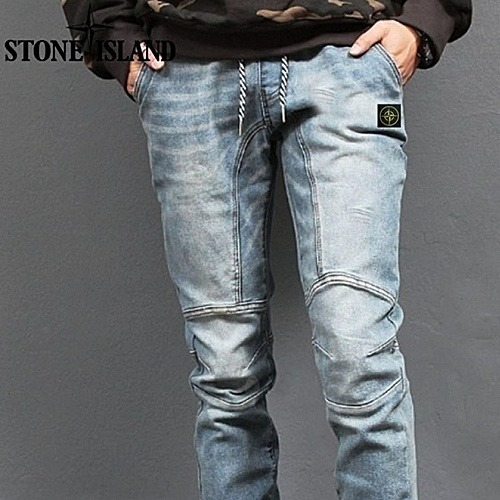 스톤아일*드 밴딩 앞절개 조거팬츠