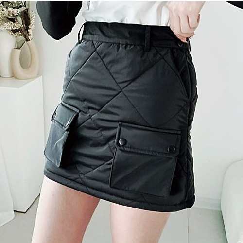 지*어 패딩 스커트