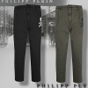 필립플*인 워싱뒷밴딩 빅스컬 스판팬츠