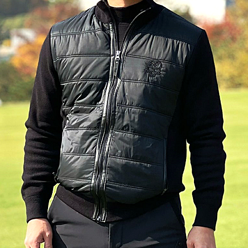 P*G 맨즈 윈터 스컬 니트다운 자켓